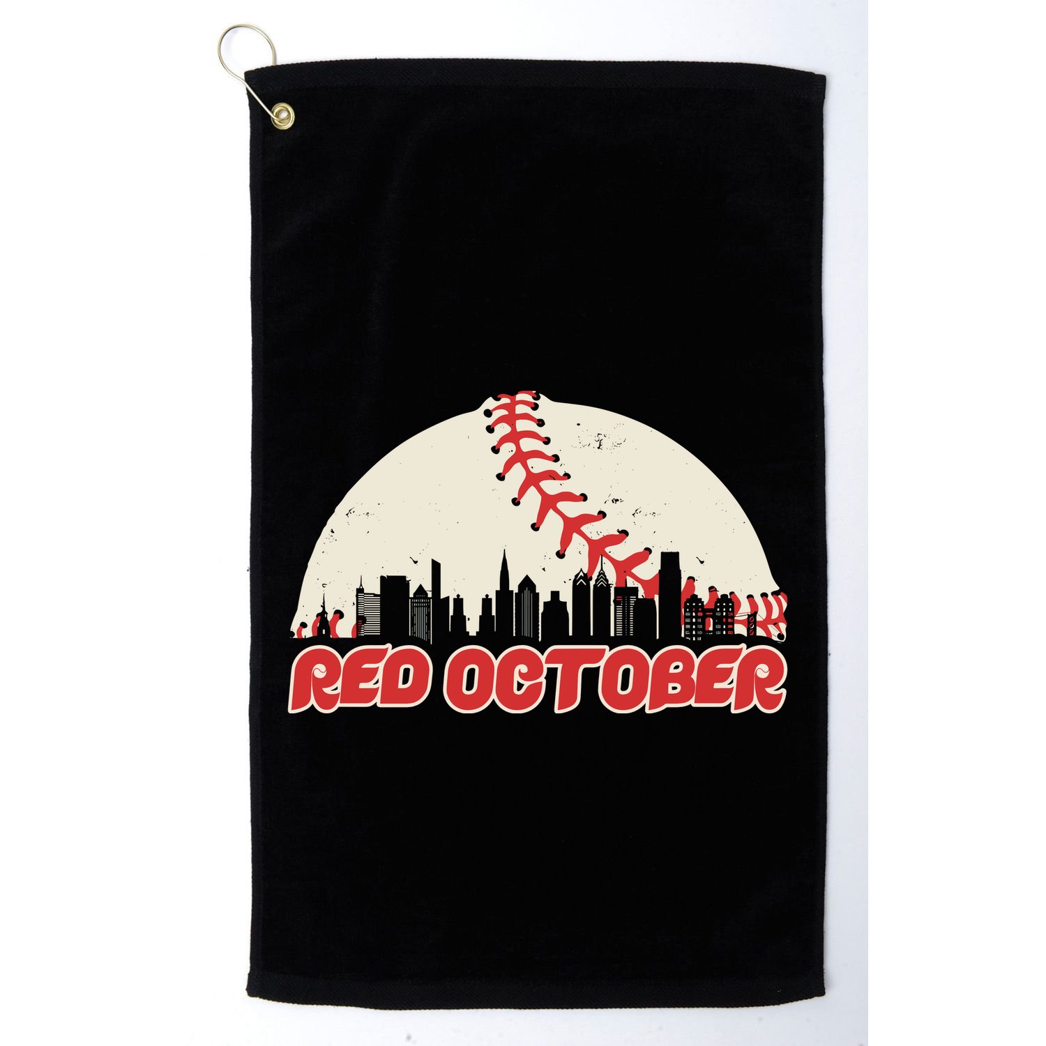 Red October Philadelphia Baseball Golf Towel