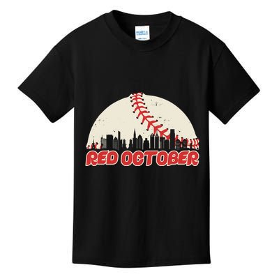 Red October Philadelphia Baseball Kids T-Shirt