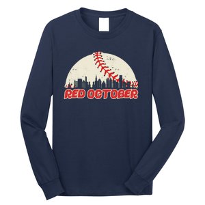 Red October Philadelphia Baseball Long Sleeve Shirt