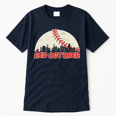 Red October Philadelphia Baseball Tall T-Shirt