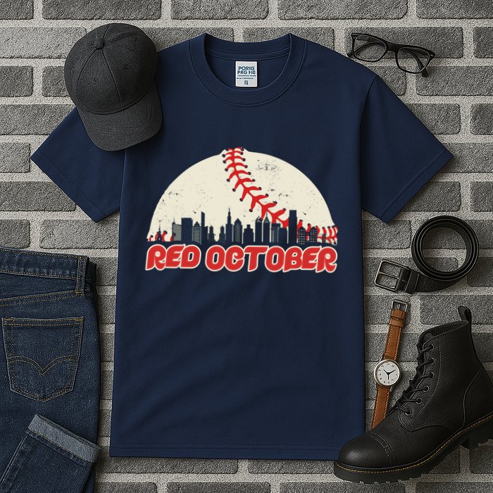Red October Philadelphia Baseball Tall T-Shirt