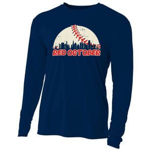 Red October Philadelphia Baseball Cooling Performance Long Sleeve Crew