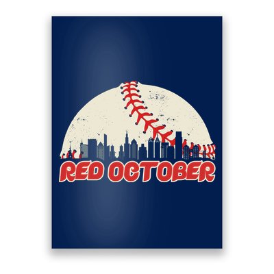 Red October Philadelphia Baseball Poster