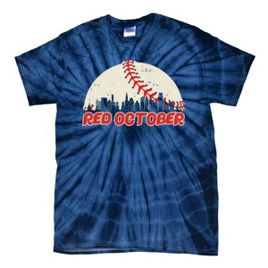 Red October Philadelphia Baseball Tie-Dye T-Shirt