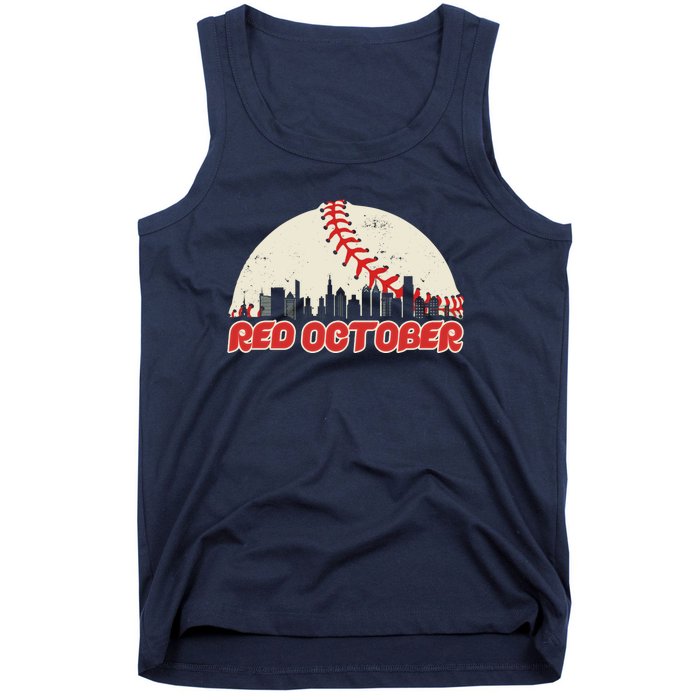 Red October Philadelphia Baseball Tank Top