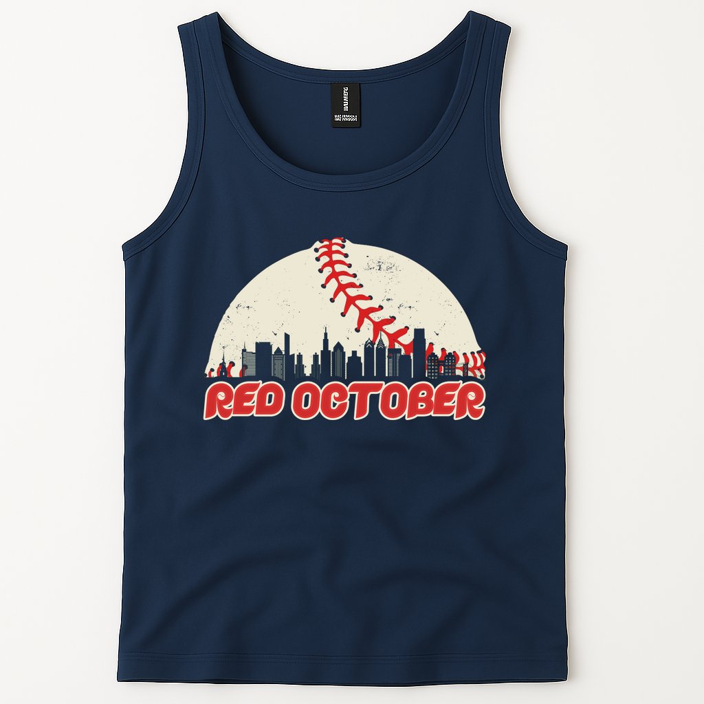 Red October Philadelphia Baseball Tank Top