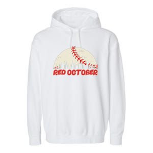 Red October Philadelphia Baseball Garment-Dyed Fleece Hoodie