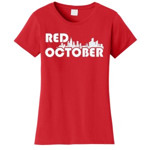 Red October Philly_ Philadelphia Baseball Fan Support Women's T-Shirt