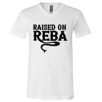 Raised On Reba Team Reba V-Neck T-Shirt