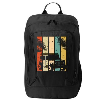 Retro Off Road Vehicle City Backpack