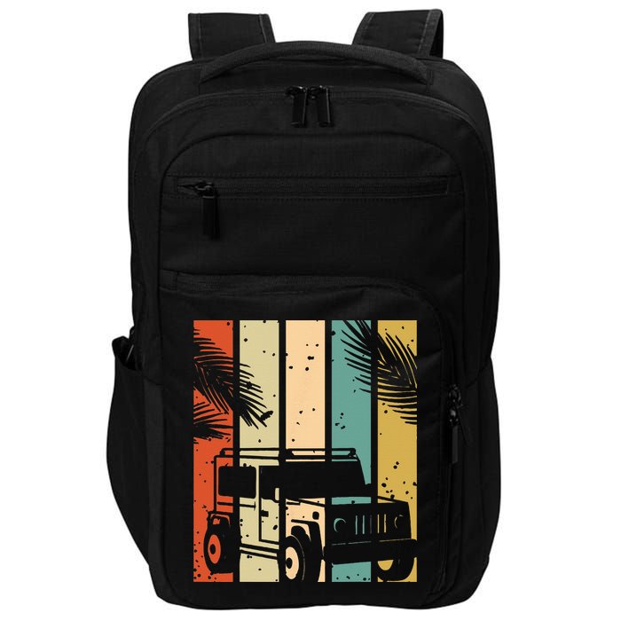 Retro Off Road Vehicle Impact Tech Backpack