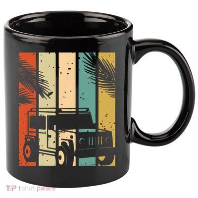 Retro Off Road Vehicle 11oz C Handle Ceramic Mug