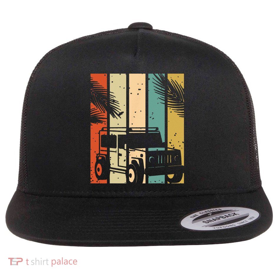 Retro Off Road Vehicle Flatbill Hat