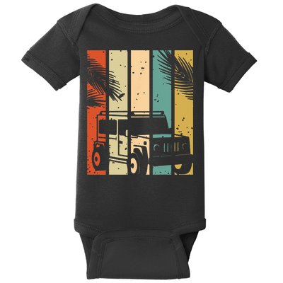 Retro Off Road Vehicle Baby Bodysuit
