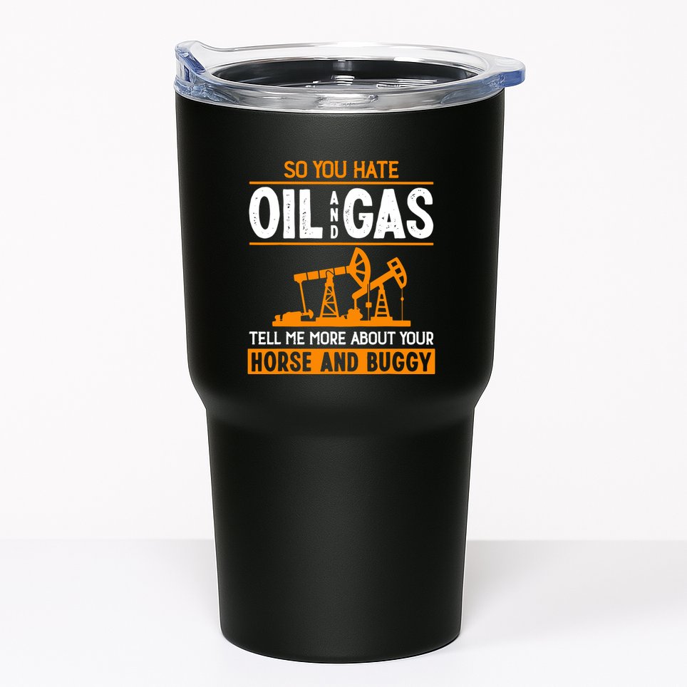 Roughneck Oil Rig Worker Driller Tumbler