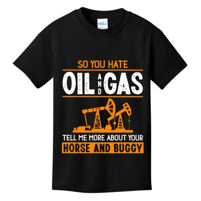 Roughneck Oil Rig Worker Driller Kids T-Shirt