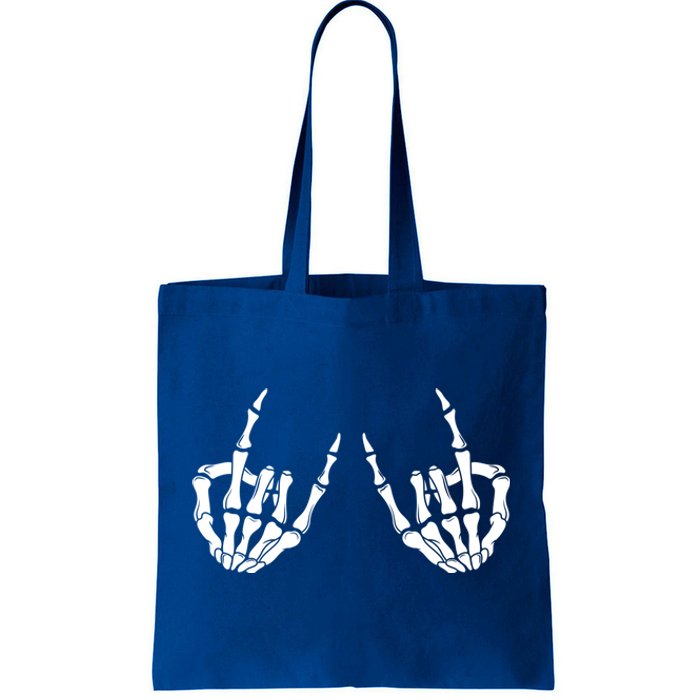 Rock On Rock Star Skeleton Hands Rocker Spooky Halloween Cool Gift Tote Bag