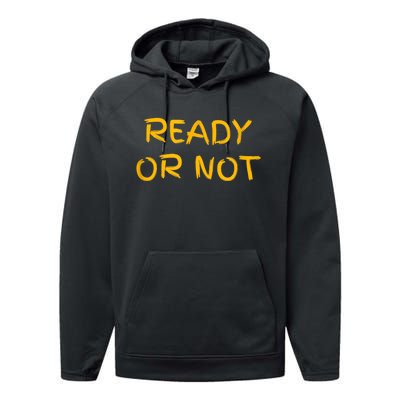 Ready O R Not Fugee Performance Fleece Hoodie