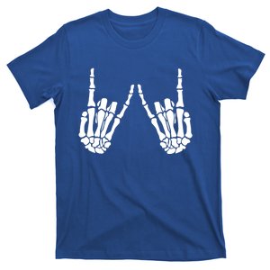 Rock On Rock Star Skeleton Hands Trendy Halloween Skeleton Gift T-Shirt