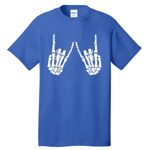 Rock On Rock Star Skeleton Hands Trendy Halloween Skeleton Gift Tall T-Shirt