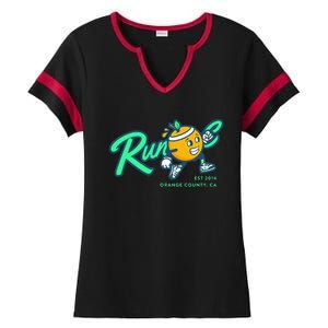 Run Oc Ladies Halftime Notch Neck Tee