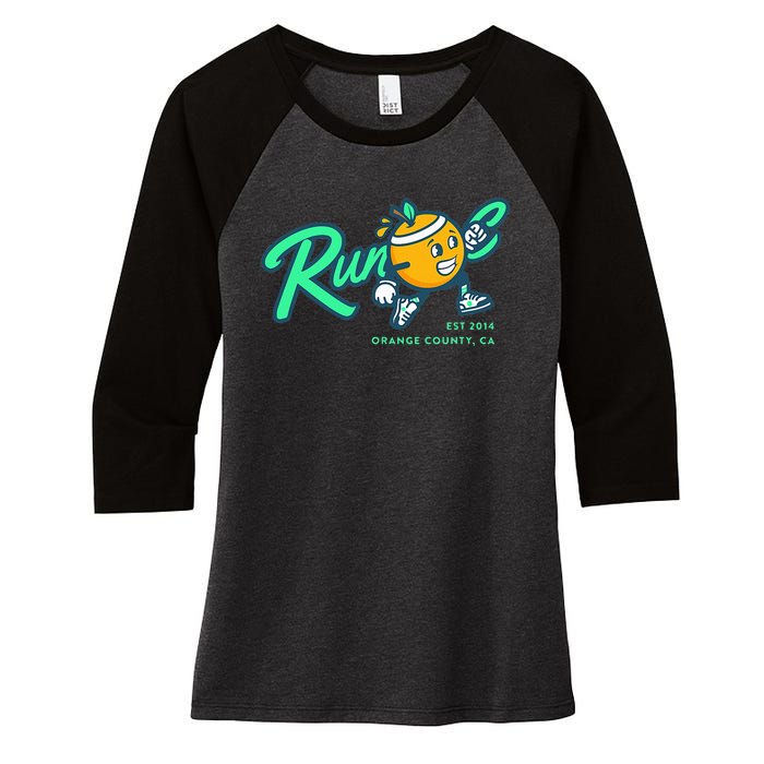 Run Oc Women's Tri-Blend 3/4-Sleeve Raglan Shirt