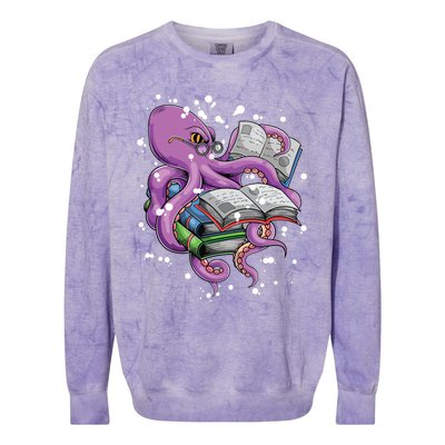 Reading Octopus Colorblast Crewneck Sweatshirt