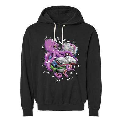 Reading Octopus Garment-Dyed Fleece Hoodie