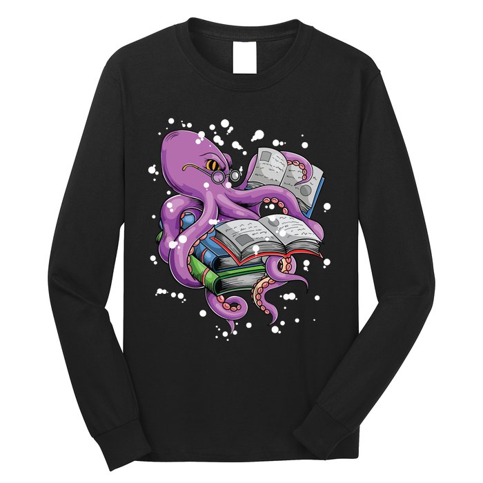 Reading Octopus Long Sleeve Shirt