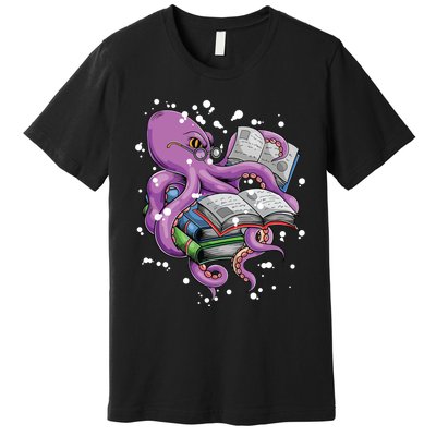 Reading Octopus Premium T-Shirt