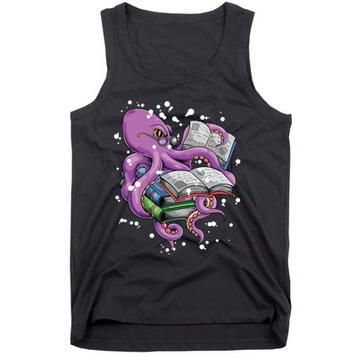 Reading Octopus Tank Top