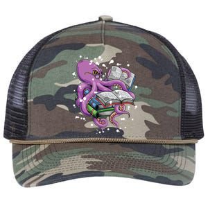 Reading Octopus Retro Rope Trucker Hat Cap