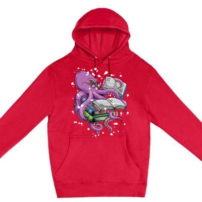 Reading Octopus Premium Pullover Hoodie