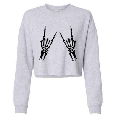 Rock On Rock Star Concert Buddy Cropped Pullover Crew