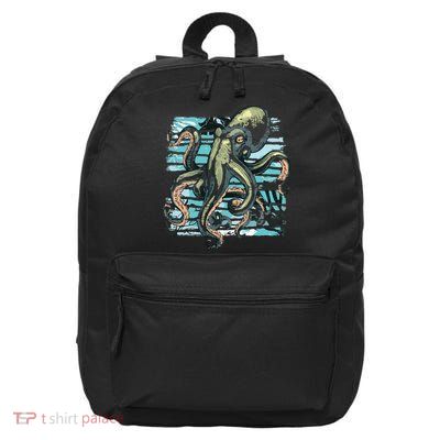 Retro Octopus 16 in Basic Backpack