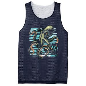 Retro Octopus Mesh Reversible Basketball Jersey Tank