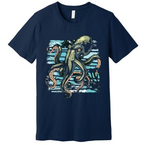 Retro Octopus Premium T-Shirt