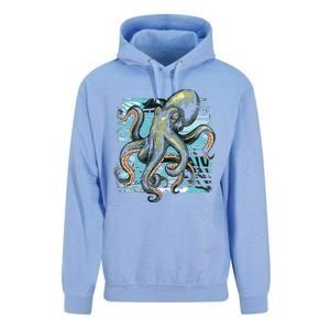 Retro Octopus Unisex Surf Hoodie