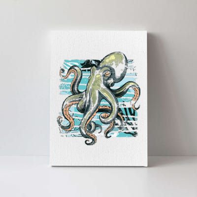 Retro Octopus Canvas