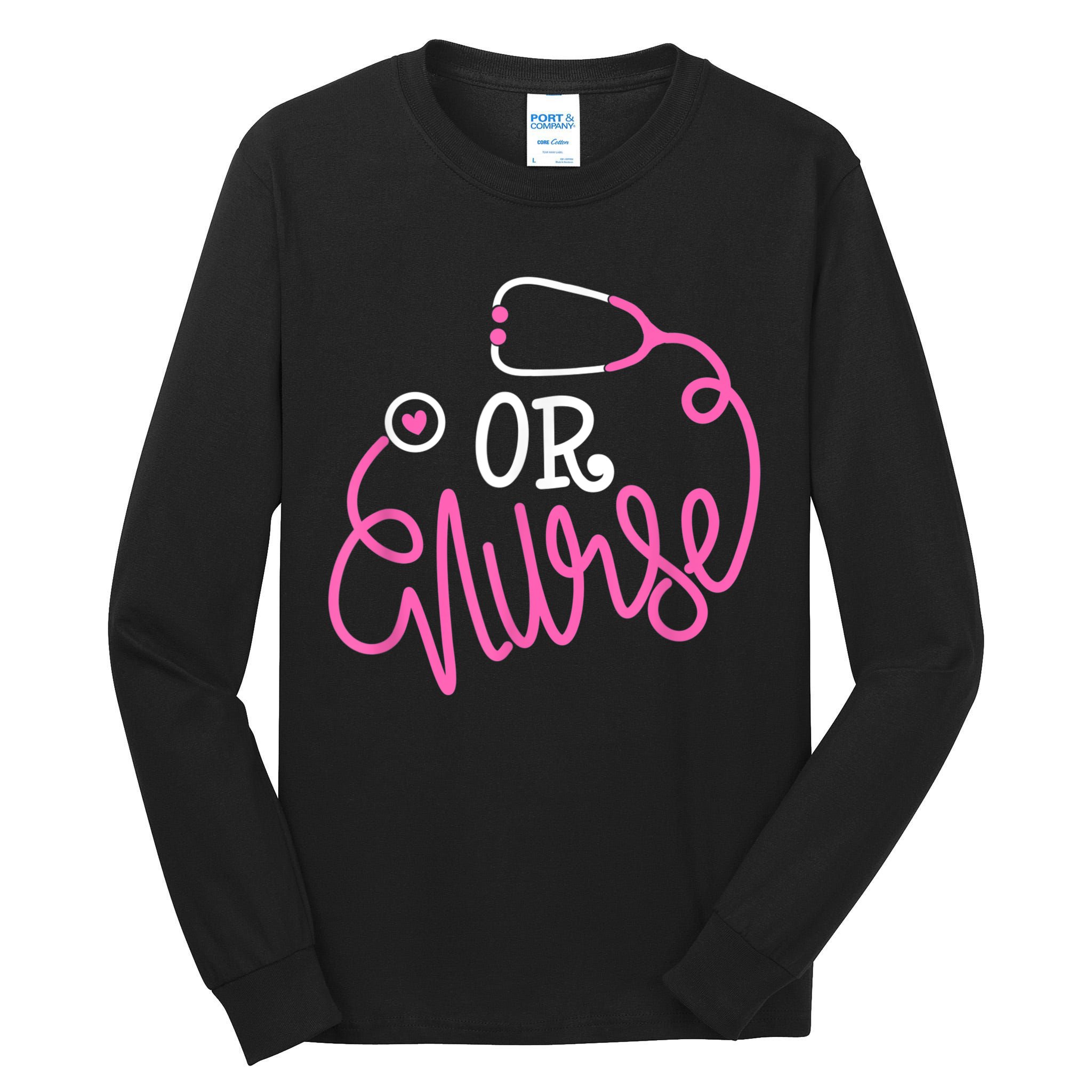 Registered Operating Room Nursing Stethoscope OR Nurse Tall Long Sleeve T-Shirt