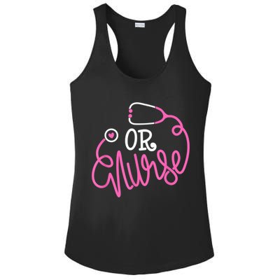 Registered Operating Room Nursing Stethoscope OR Nurse Ladies PosiCharge Competitor Racerback Tank