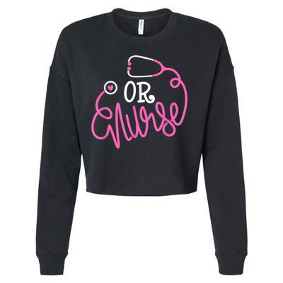 Registered Operating Room Nursing Stethoscope OR Nurse Cropped Pullover Crew