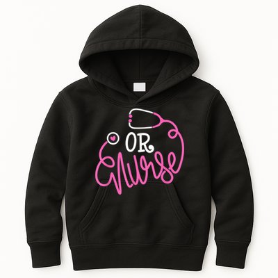 Registered Operating Room Nursing Stethoscope OR Nurse Kids Hoodie