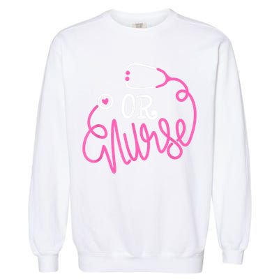 Registered Operating Room Nursing Stethoscope OR Nurse Garment-Dyed Sweatshirt