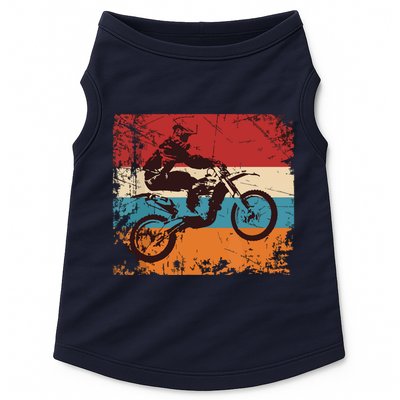 Retro Off Road Motorcycle Motocross Gift Doggie Tank