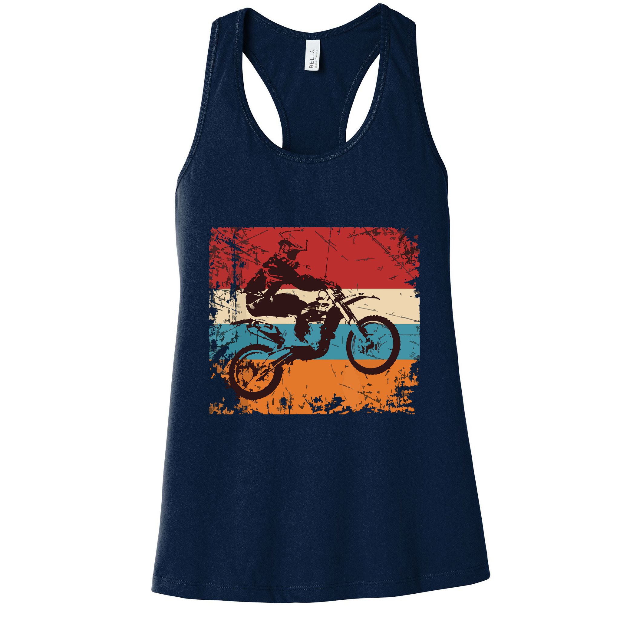 Retro Off Road Motorcycle Motocross Gift Womens Tank Top