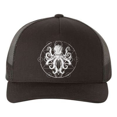 Retro Octopus Yupoong Adult 5-Panel Trucker Hat