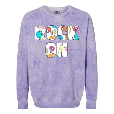 Rock On Rock Climbing Colorblast Crewneck Sweatshirt