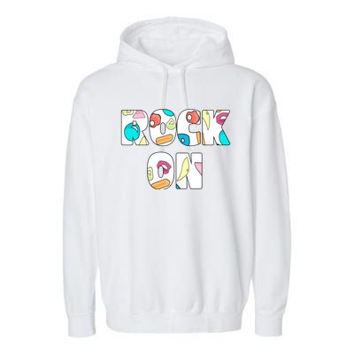 Rock On Rock Climbing Garment-Dyed Fleece Hoodie