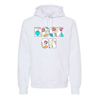 Rock On Rock Climbing Premium Hoodie